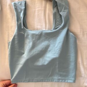 Women's Light Blue Sleeveless Top